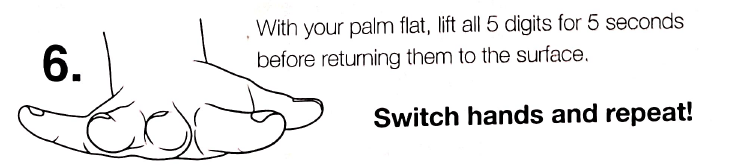 Lift all five digits